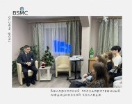 В общежитии колледжа состоялась встреча учащихся с директором колледжа Лёзовым А.Г. 