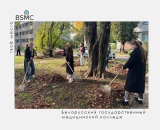 Учащиеся группы Ф-14 приняли участие в месячнике по уборке территории Октябрьского района.